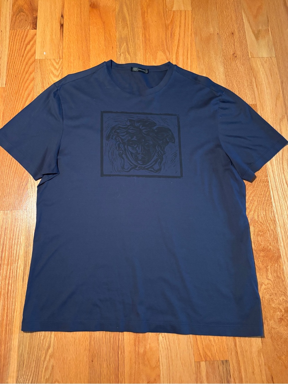 Versace Medusa Navy Logo Tshirt